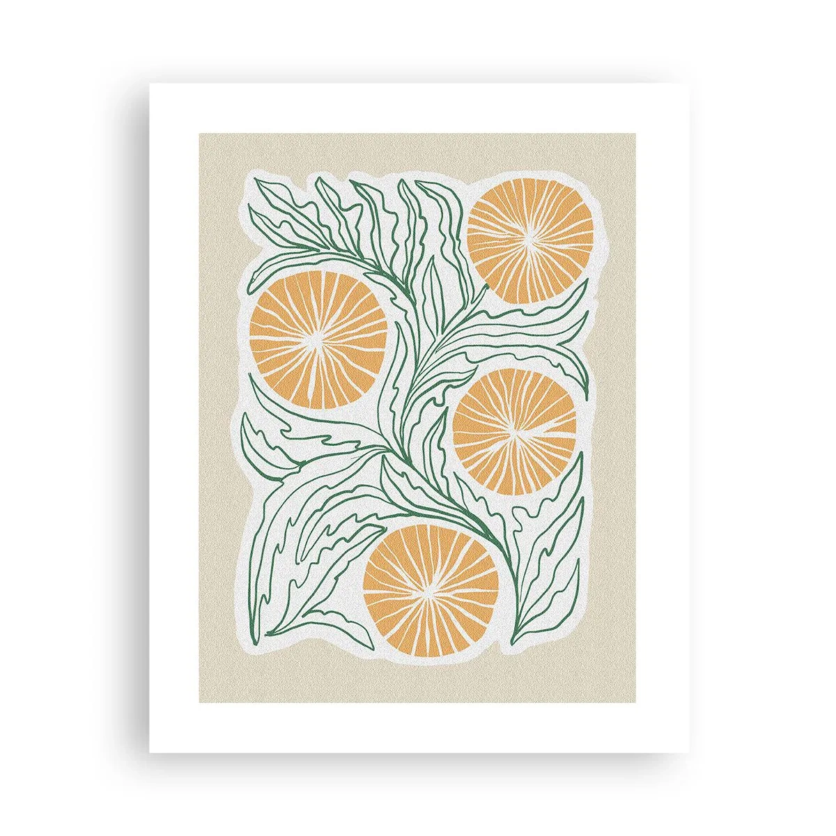 Póster - Étnico con un toque de abstracción - 40x50 cm