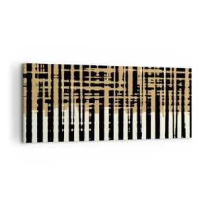 Cuadro sobre lienzo - Impresión de Imagen - Abstracción arquitectónica - 100x40 cm