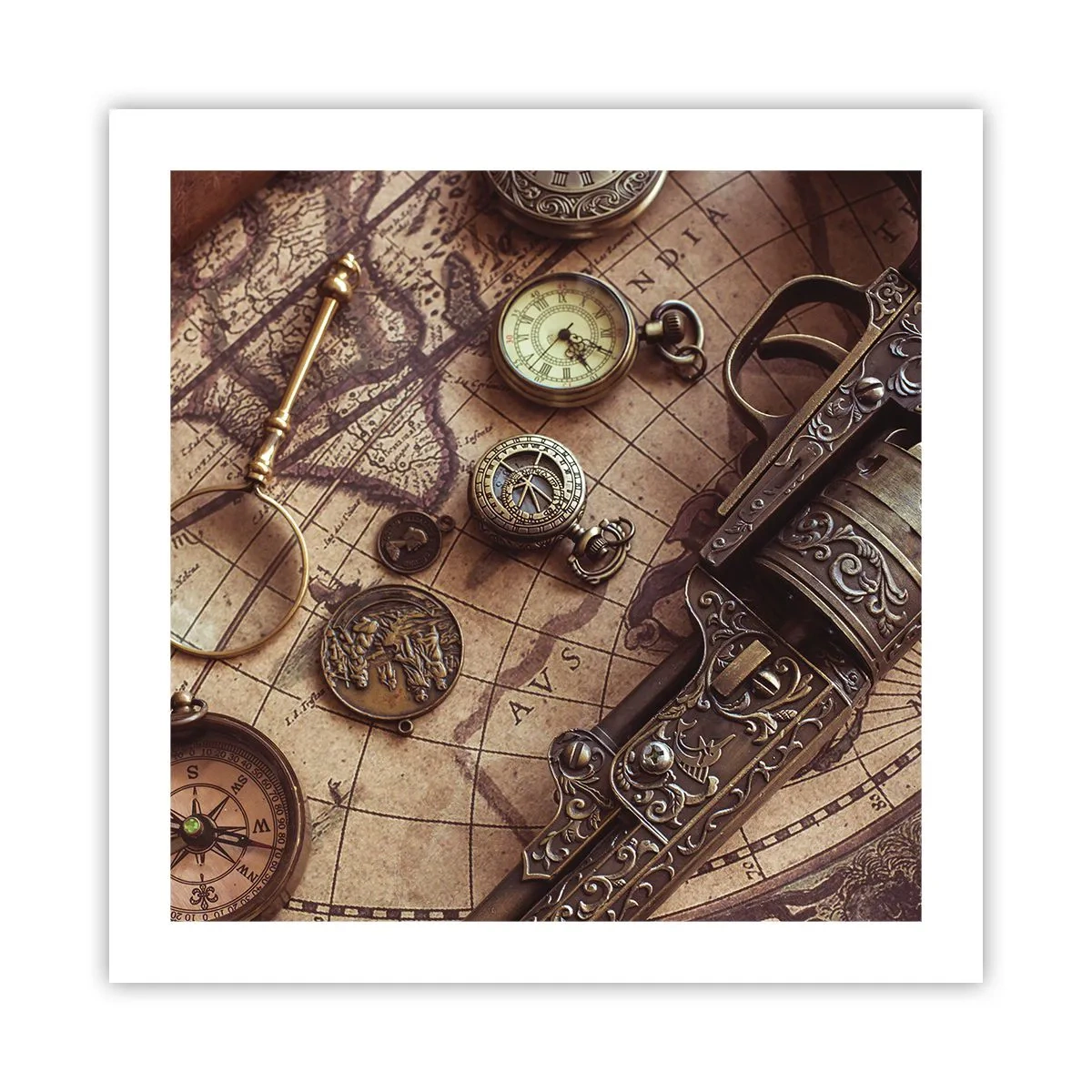 Póster - La aventura llama - 50x50 cm