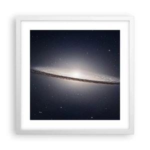 Póster en marco blanco - Érase una vez en una galaxia muy, muy lejana.... - 40x40 cm