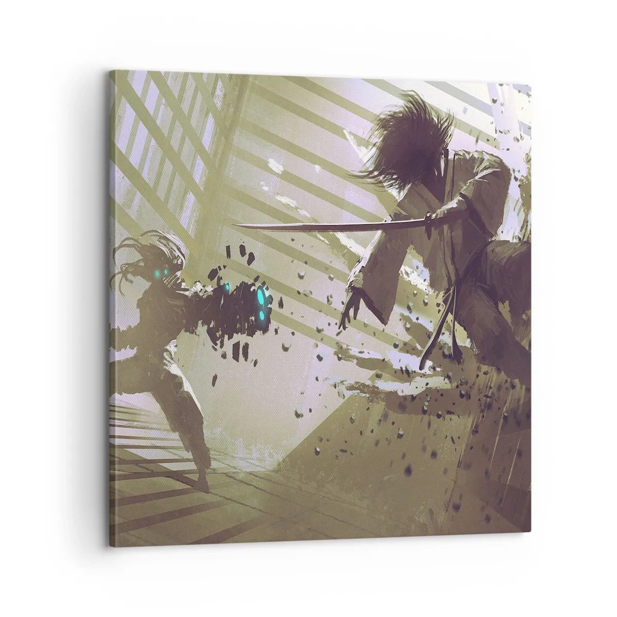 Cuadro sobre lienzo - Impresión de Imagen - Y puedes ser un samurai - 60x60 cm