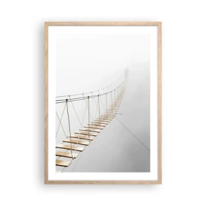 Póster en marco roble claro - ¿Adónde le llevará? - 50x70 cm