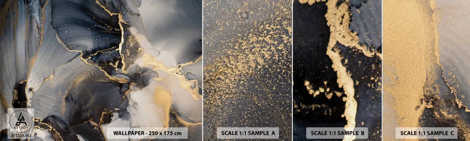 Muestra De Fotomural Standard Eco - La vida de una piedra - Abstracción, Pedazo, Arte Moderno - 100x30 cm