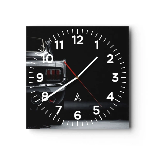 Reloj de pared - Reloj de vidrio - El encanto de los clásicos - 40x40 cm