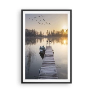 Póster en marco negro - Volveré en un rato - 61x91 cm