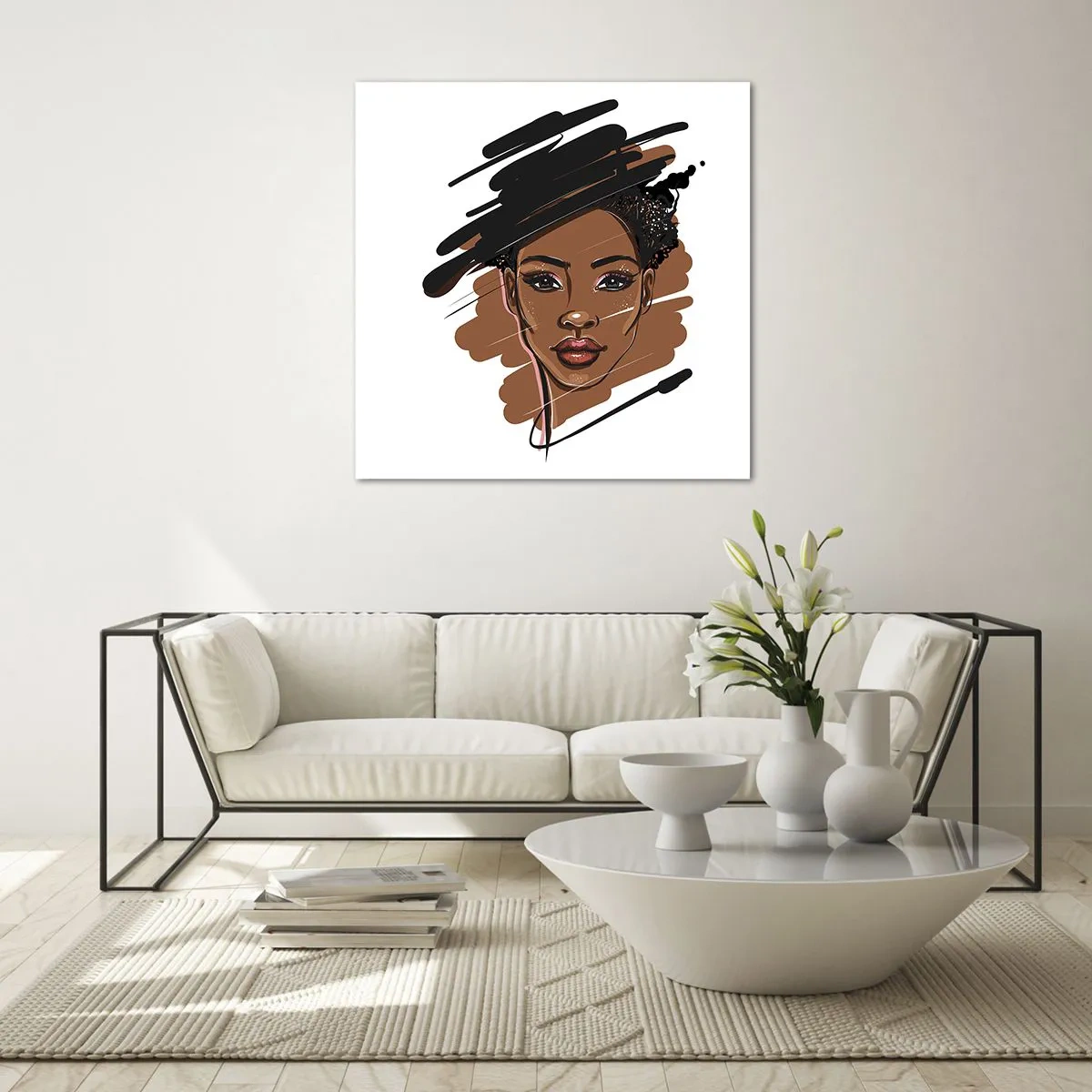 Cuadro sobre vidrio - Impresiones sobre Vidrio - Dulce como el chocolate - 60x60 cm