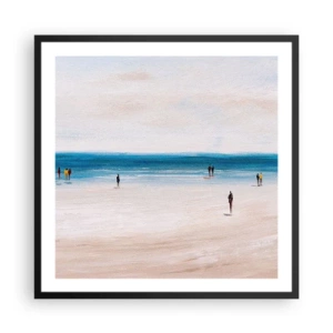 Póster en marco negro - Necesidad natural - 60x60 cm