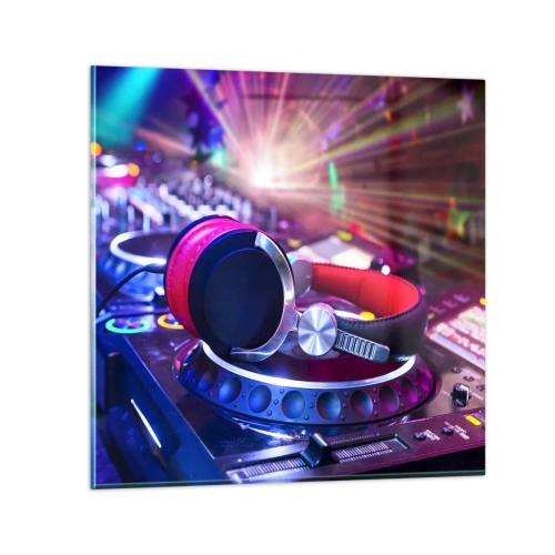 Cuadro sobre vidrio - Impresiones sobre Vidrio - Empieza la fiesta - 50x50 cm