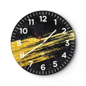 Reloj de pared - Reloj de vidrio - Saltar al hiperespacio - 40x40 cm