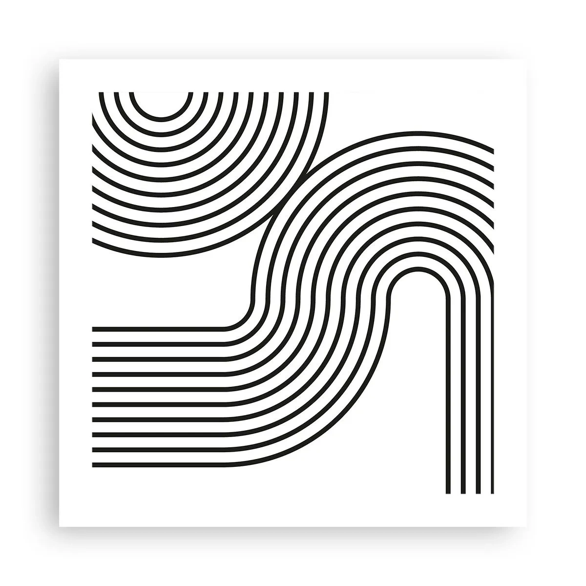 Póster - En una curva - 50x50 cm