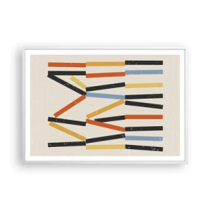 Póster en marco blanco - Composición horizontal - 100x70 cm
