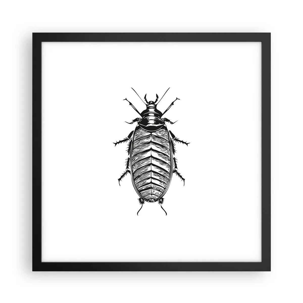 Póster en marco negro - ¡Qué espécimen! - 40x40 cm