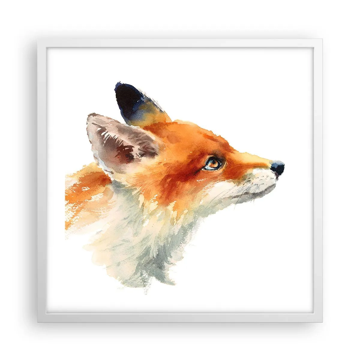 Póster en marco blanco - Nunca se es demasiado cuidadoso - 50x50 cm