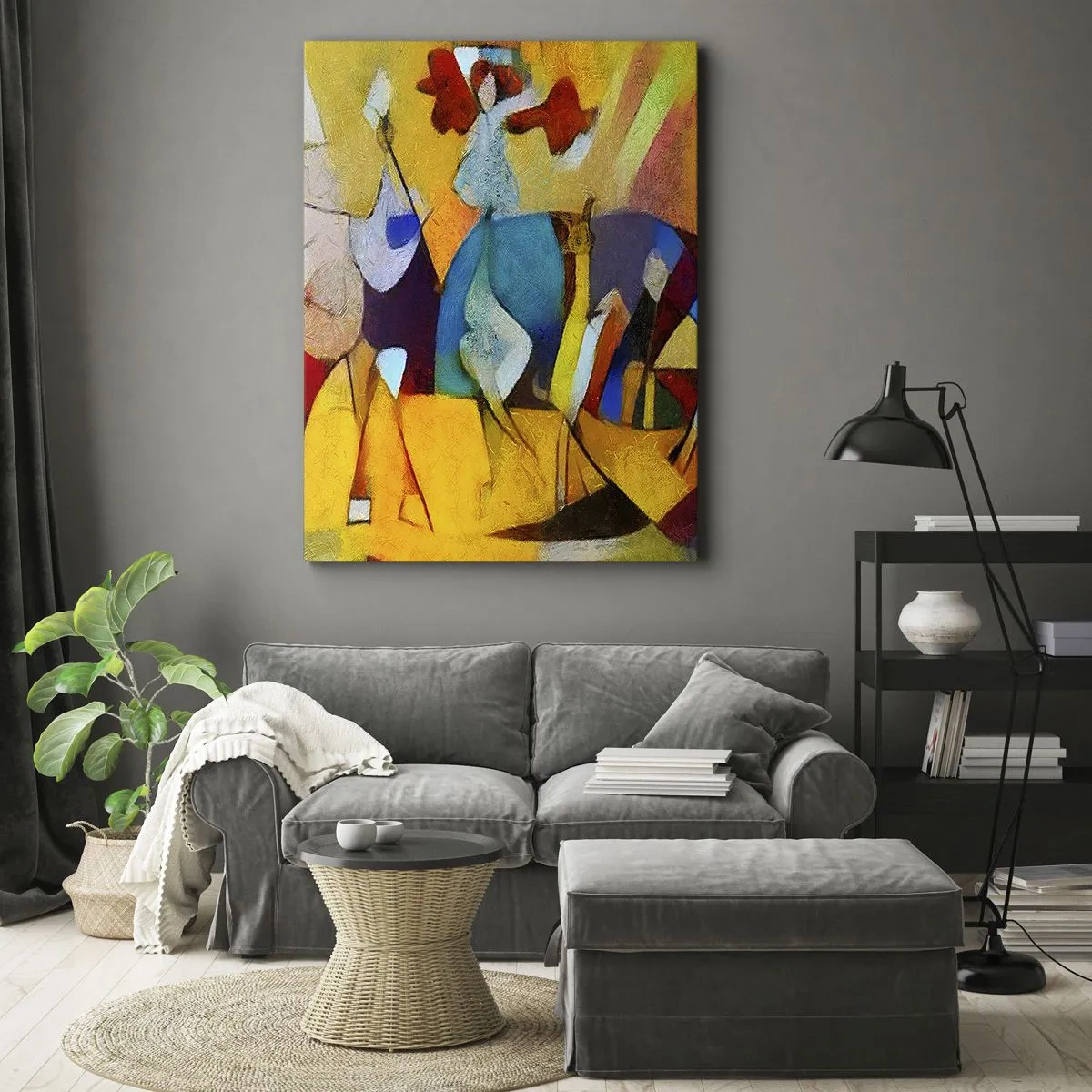 Cuadro sobre lienzo - Impresión de Imagen - Sol - vida - alegría - 55x100 cm