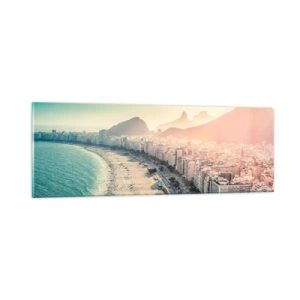 Cuadro sobre vidrio - Impresiones sobre Vidrio - Vacaciones perpetuas en Río - 90x30 cm
