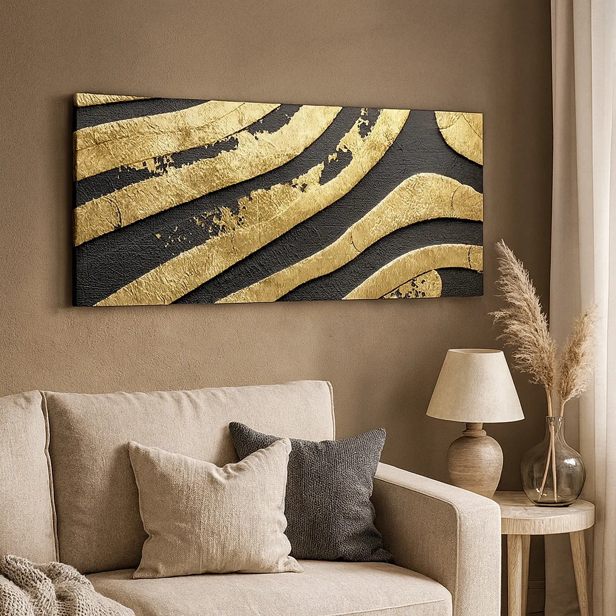 Cuadro sobre lienzo - Impresión de Imagen - Todo fluye - 30x30 cm