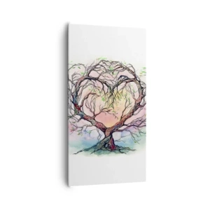 Cuadro sobre lienzo - Impresión de Imagen - Juntos contra los vientos - 65x120 cm