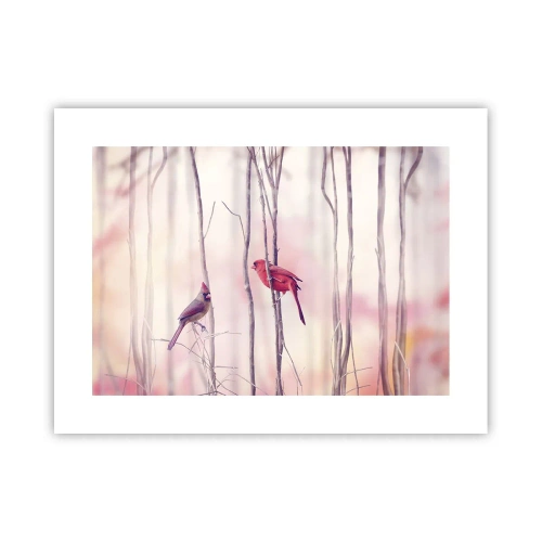 Póster - Historia de un bosque rosa - 40x30 cm