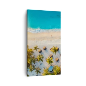 Cuadro sobre lienzo - Impresión de Imagen - Bienvenidos al paraíso - 45x80 cm