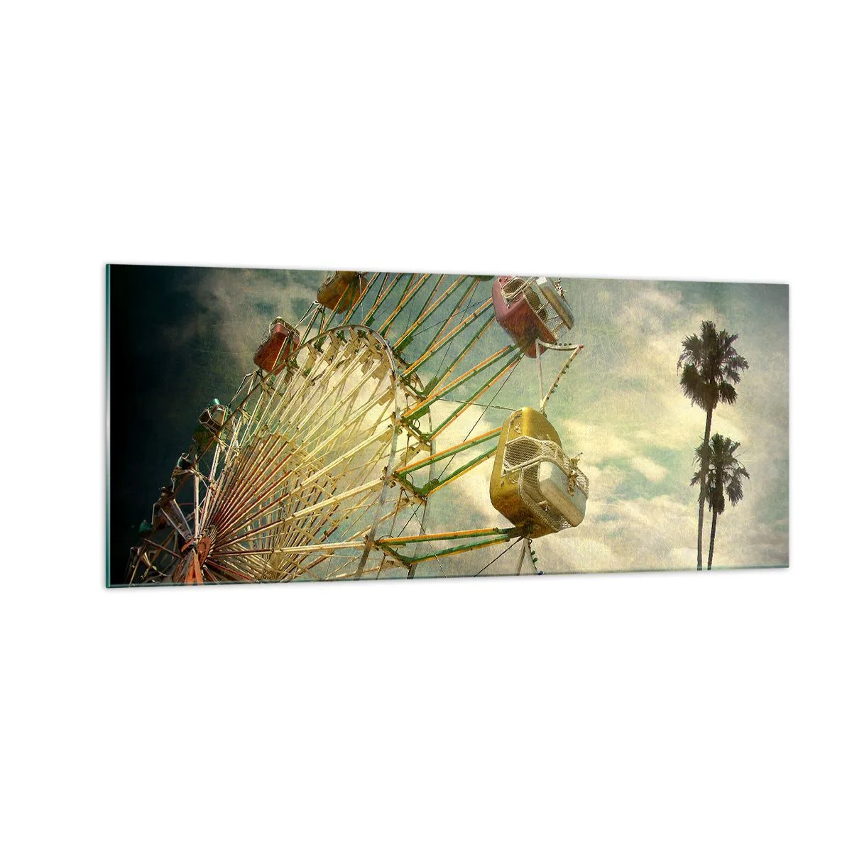 Cuadro sobre vidrio - Impresiones sobre Vidrio - Será, será un día estupendo.... - 100x40 cm