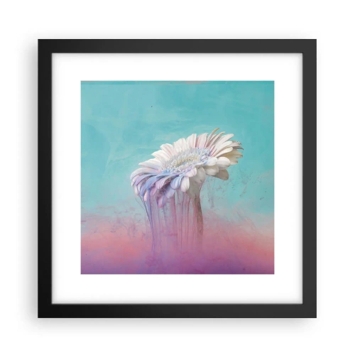 Póster en marco negro - El inframundo de las flores - 30x30 cm