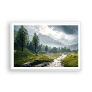 Póster en marco blanco - De ida y vuelta - 91x61 cm