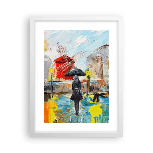 Póster en marco blanco - Leyendas parisinas - 30x40 cm