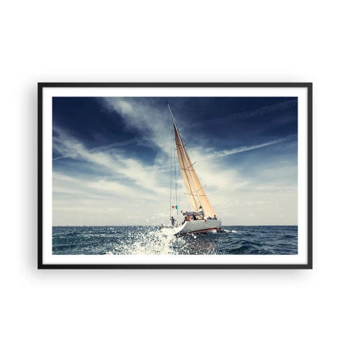 Póster en marco negro - ¡No nos alcanzarán! - 91x61 cm