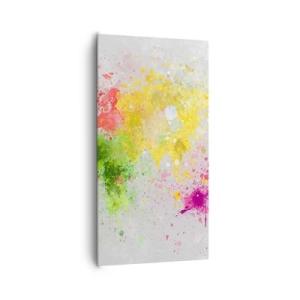 Cuadro sobre lienzo - Impresión de Imagen - Todos los colores del mundo - 65x120 cm