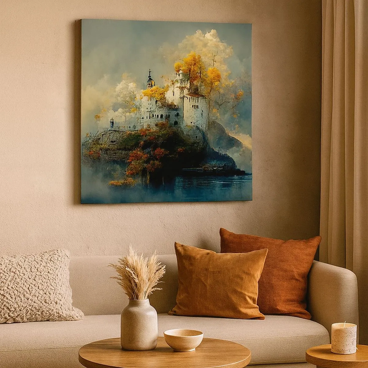 Cuadro sobre lienzo - Impresión de Imagen - El comienzo de una historia romántica - 30x30 cm