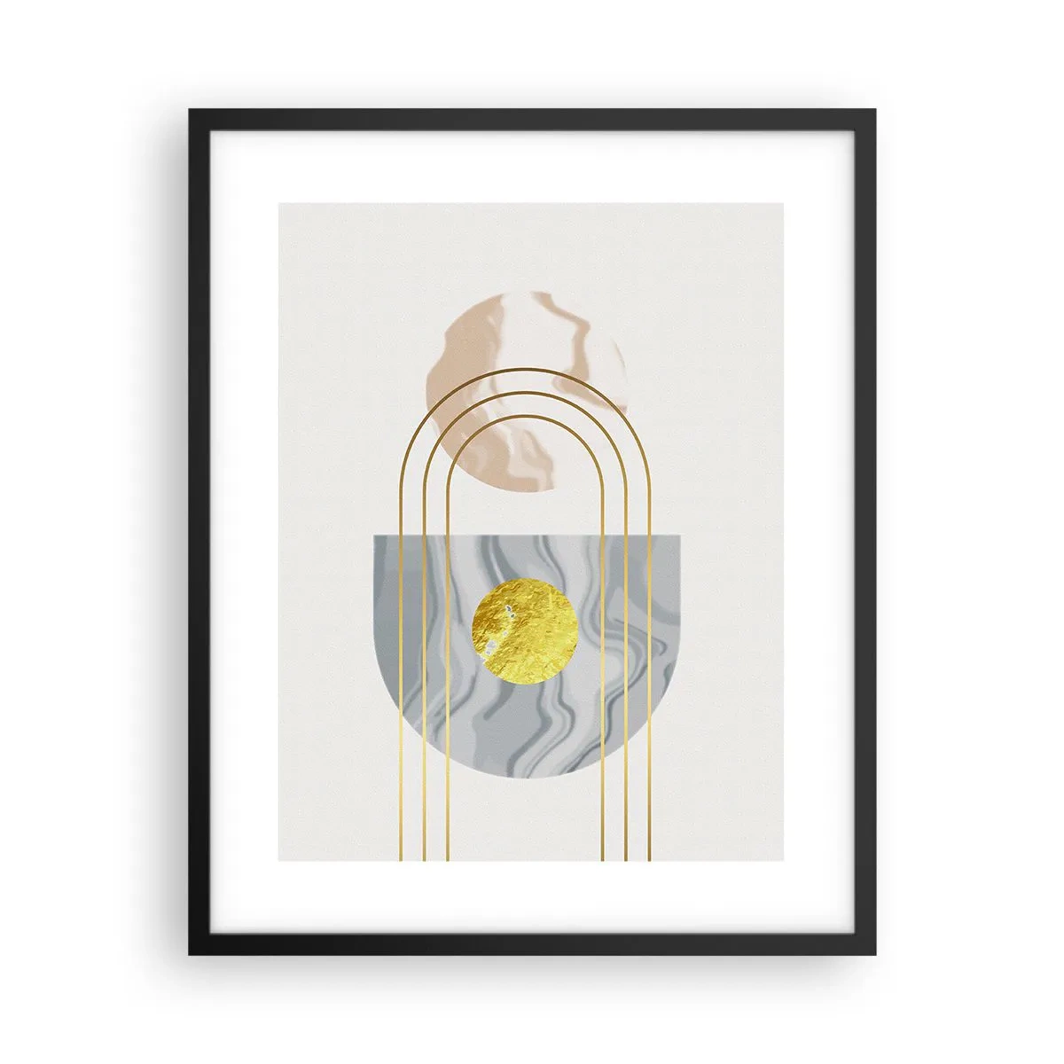 Póster en marco negro - Brillo y resplandor - 40x50 cm