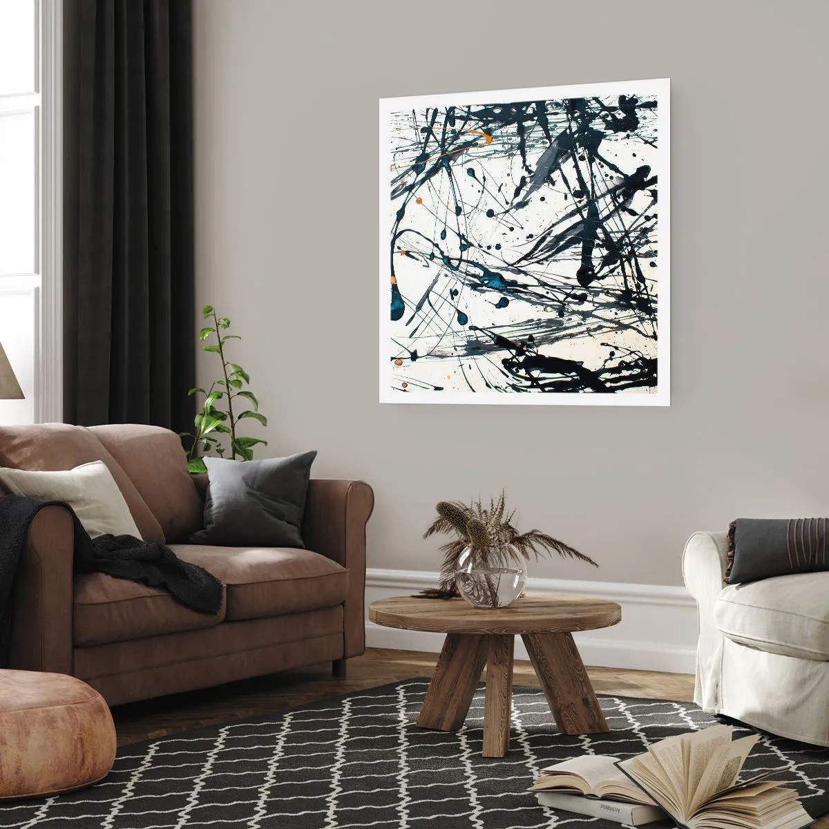 Póster - Abstracción expresionista - 50x50 cm
