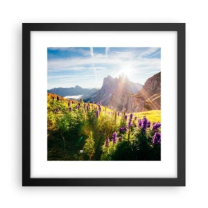 Póster en marco negro - La vida secreta de las hierbas - 30x30 cm