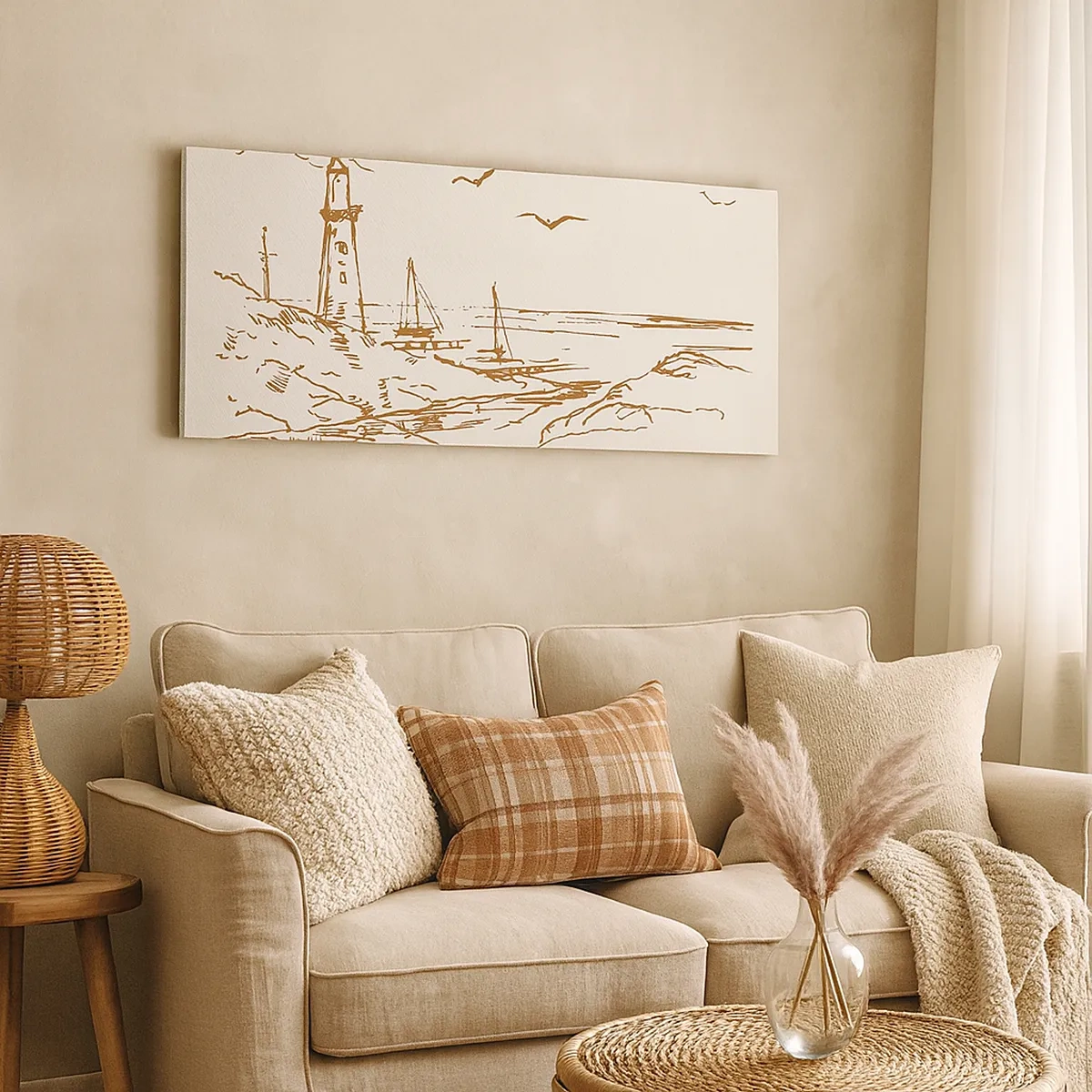 Cuadro sobre lienzo - Impresión de Imagen - Un esbozo de un recuerdo de verano - 30x30 cm