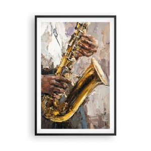 Póster en marco negro - Llegó el momento del solo - 61x91 cm