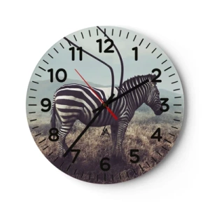 Reloj de pared - Reloj de vidrio - Fallo en Matrix - 40x40 cm