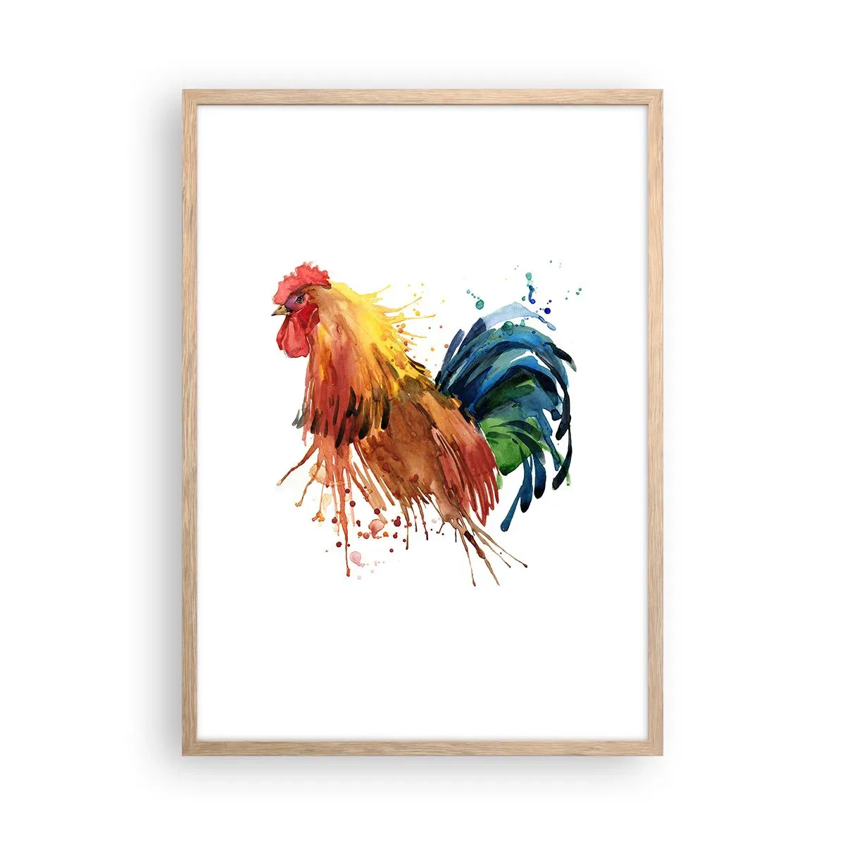 Póster en marco roble claro - Un manto real, un orgullo real - 50x70 cm