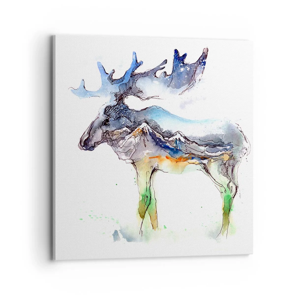 Cuadro sobre lienzo - Impresión de Imagen - El héroe de un cuento de invierno - 70x70 cm