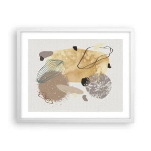 Póster en marco blanco - Plumología aplicada - 50x40 cm