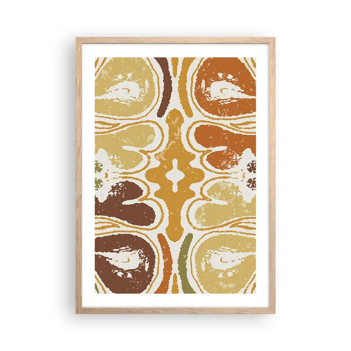 Póster en marco roble claro - Abstracción sentimental - 50x70 cm