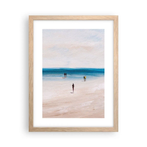 Póster en marco roble claro - Necesidad natural - 30x40 cm