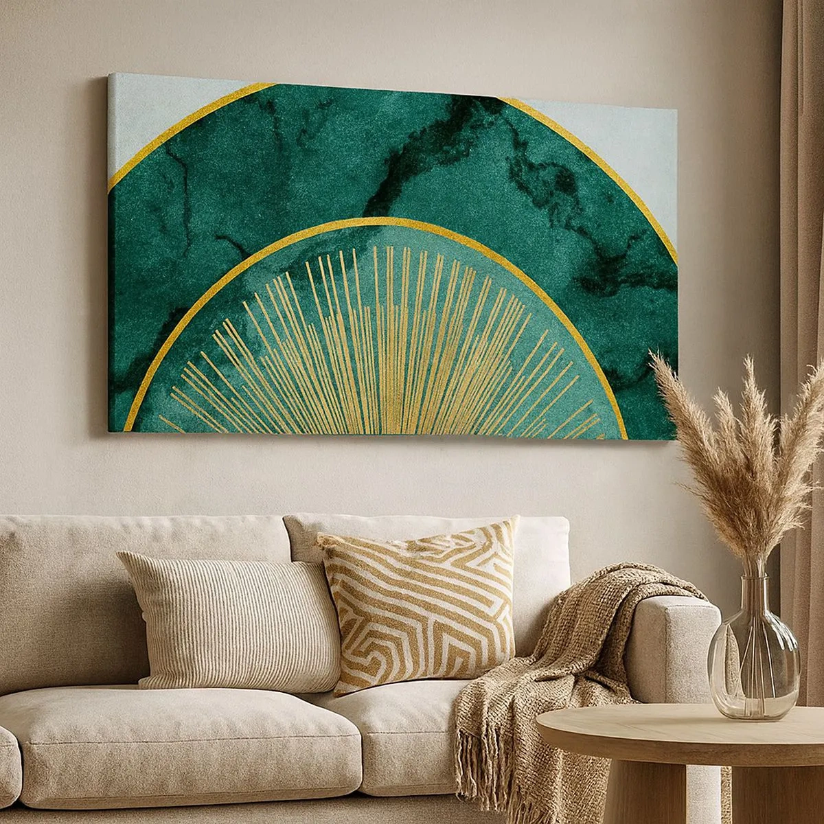 Cuadro sobre lienzo - Impresión de Imagen - Un sistema solar diferente - 100x40 cm