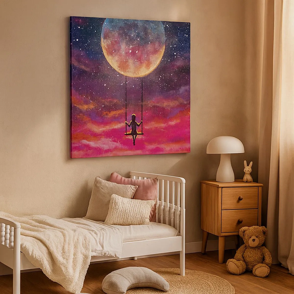 Cuadro sobre lienzo - Impresión de Imagen - Disfrutar de las nubes - 30x30 cm