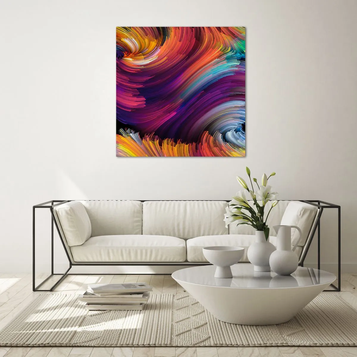 Cuadro sobre vidrio - Impresiones sobre Vidrio - El comienzo de un nuevo mundo - 60x60 cm