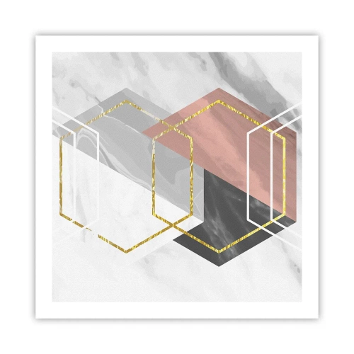 Póster - Composición en cadena - 60x60 cm