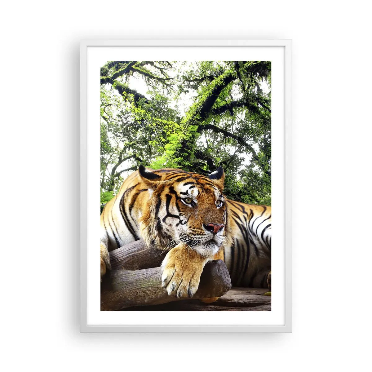 Póster en marco blanco - Atentamente - 50x70 cm