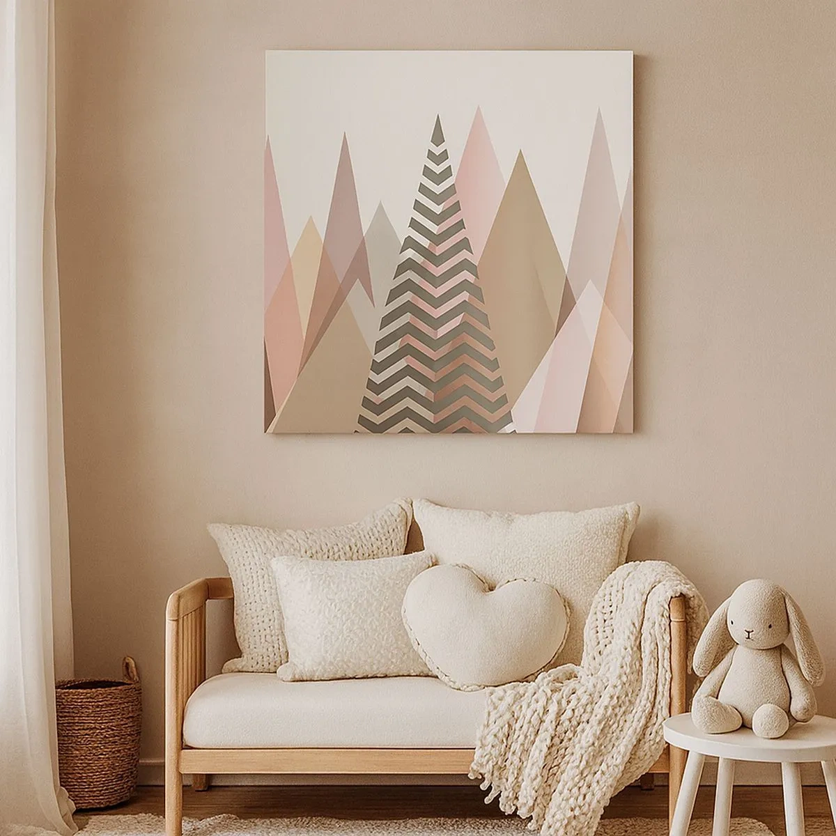 Cuadro sobre lienzo - Impresión de Imagen - Una visión piramidal - 30x30 cm