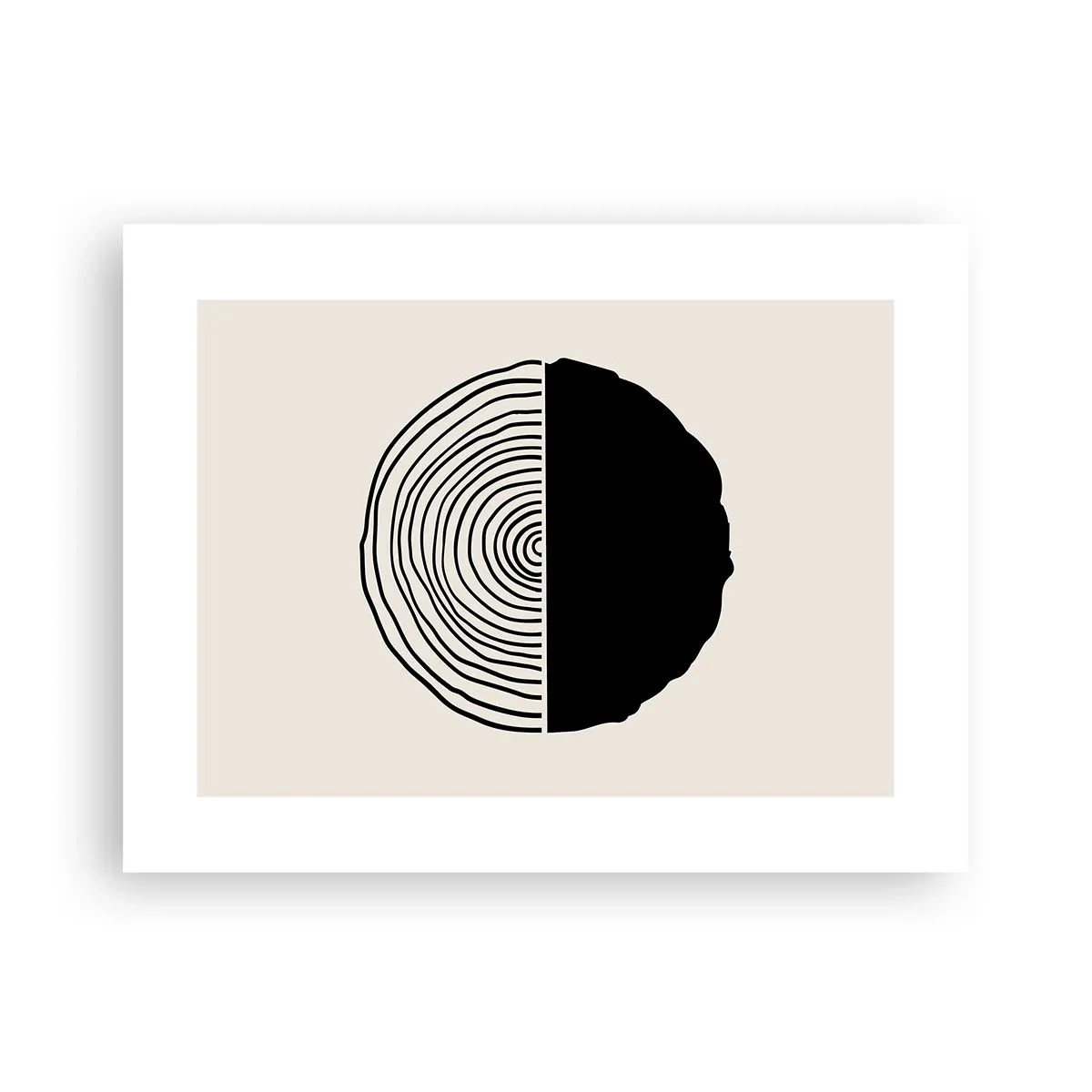 Póster - Mitad y mitad - 40x30 cm