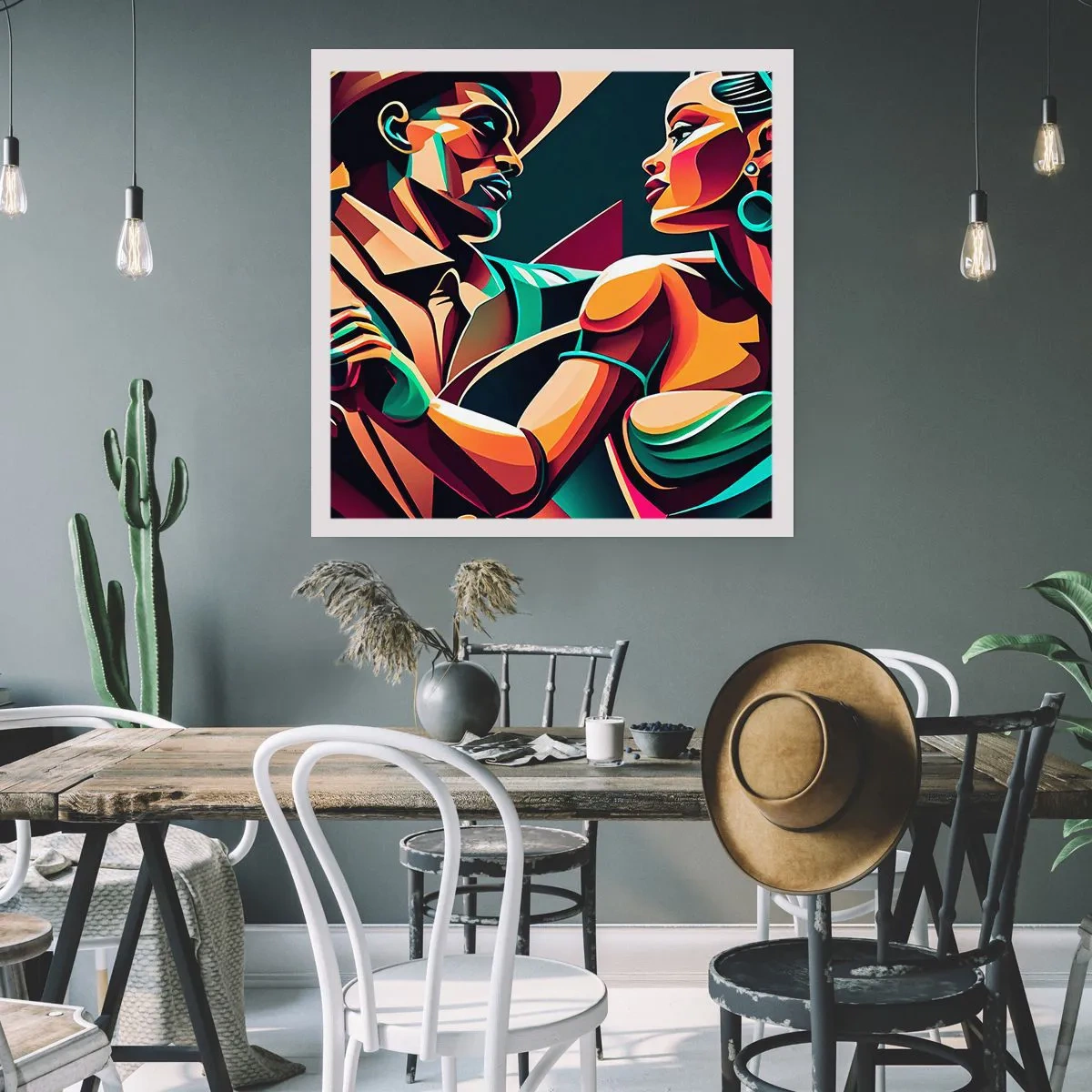 Póster - Al ritmo del corazón - 40x40 cm