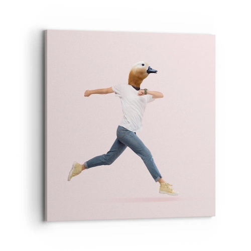 Cuadro sobre lienzo - Impresión de Imagen - Una pizca de absurdez - 70x70 cm